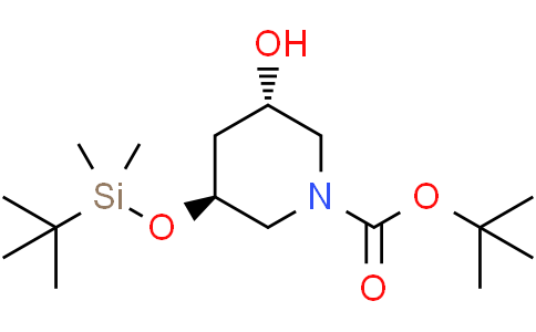 tert-butyl (3S,5S)-3-[tert-butyl(dimethyl)silyl]oxy-5-hydroxy-piperidine-1-carboxylate
