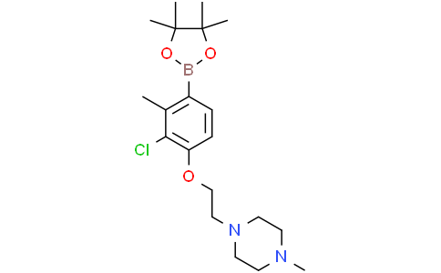 1-[2-[2-chloro-3-methyl-4-(4,4,5,5-tetramethyl-1,3,2-dioxaborolan-2-yl)phenoxy]ethyl]-4-methyl-piperazine