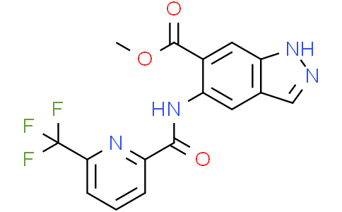 methyl 5-[[6-(trifluoromethyl)pyridine-2-carbonyl]amino]-1H-indazole-6-carboxylate