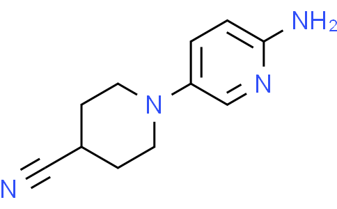 1-(6-amino-3-pyridyl)piperidine-4-carbonitrile