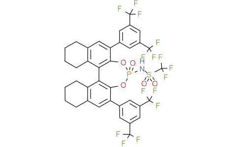 (11bS)-N-(2,6-Bis(3,5-bis(trifluoromethyl)phenyl)-4-oxido-8,9,10,11,12,13,14,15-octahydrodinaphtho[2,1-d:1',2'-f][1,3,2]dioxaphosphepin-4-yl)-1,1,1-trifluoromethanesulfonamideCas:1802097-19-3
