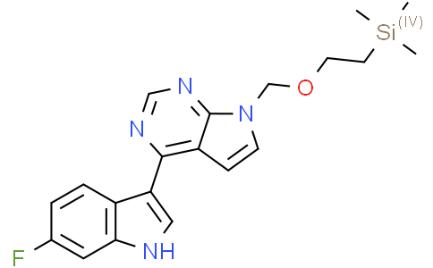 6-fluoro-3-(7-{[2-(trimethylsilyl)ethoxy]methyl}-7H-pyrrolo[2,3-d]pyrimidin-4-yl)-1H-indole