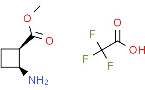 methyl cis-2-aminocyclobutane-1-carboxylate; trifluoroacetic acid