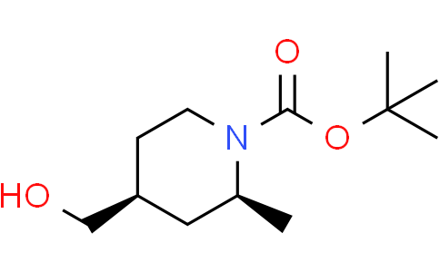 tert-butyl (2S,4S)-4-(hydroxymethyl)-2-methylpiperidine-1-carboxylate
