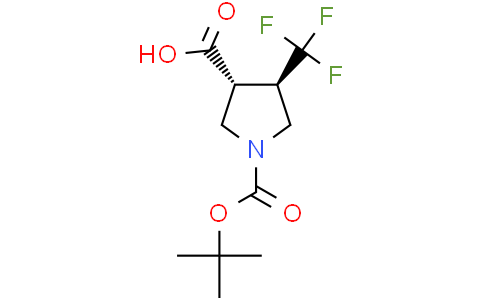 (3R,4R)-1-[(tert-butoxy)carbonyl]-4-(trifluoromethyl)pyrrolidine-3-carboxylic acid