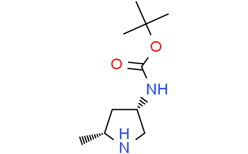 tert-Butyl ((3S,5R)-5-methylpyrrolidin-3-yl)carbamateCas:181141-39-9