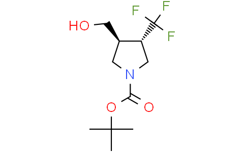 tert-butyl trans-3-(hydroxymethyl)-4-(trifluoromethyl)pyrrolidine-1-carboxylate