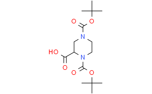 1,4-bis(tert-butoxycarbonyl)piperazine-2-carboxylic acid