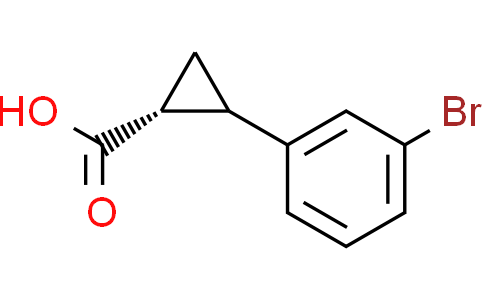 (1R)-2-(3-Bromophenyl)cyclopropane-1-carboxylic acidCas:1820598-75-1