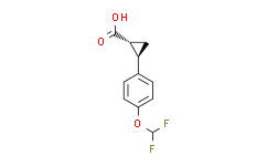 反式-2-（4-（二氟甲氧基）苯基）环丙烷-1-羧酸,99%
