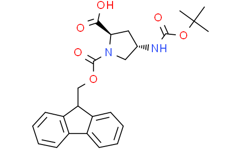 (2R,4S)-4-(tert-butoxycarbonylamino)-1-(9H-fluoren-9-ylmethoxycarbonyl)pyrrolidine-2-carboxylic acid