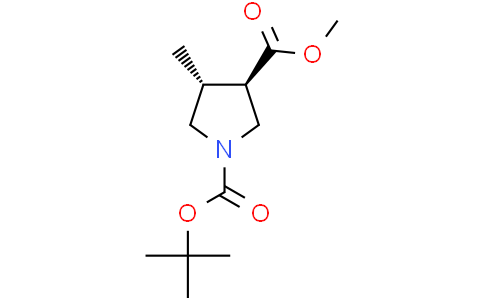 1-tert-butyl 3-methyl (3R,4R)-4-methylpyrrolidine-1,3-dicarboxylate