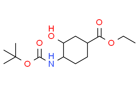 ethyl 4-(tert-butoxycarbonylamino)-3-hydroxy-cyclohexanecarboxylate