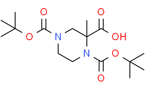 1,4-bis(tert-butoxycarbonyl)-2-methyl-piperazine-2-carboxylic acid