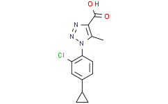 1-(2-氯-4-环丙基苯基)-5-甲基-1H-1，2，3-三唑-4-羧酸,97%