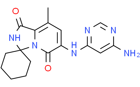 6'-[(6-aminopyrimidin-4-yl)amino]-8'-methyl-2',5'-dihydro-1'H-spiro[cyclohexane-1,3'-imidazo[1,5-a]pyridine]-1',5'-dione