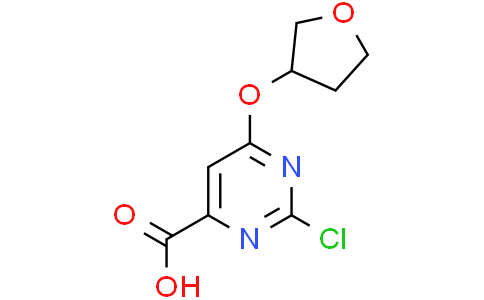2-chloro-6-tetrahydrofuran-3-yloxy-pyrimidine-4-carboxylic acid