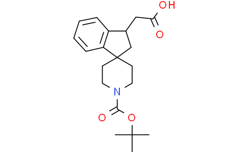 2-(1'-tert-butoxycarbonylspiro[indane-3,4'-piperidine]-1-yl)acetic acid