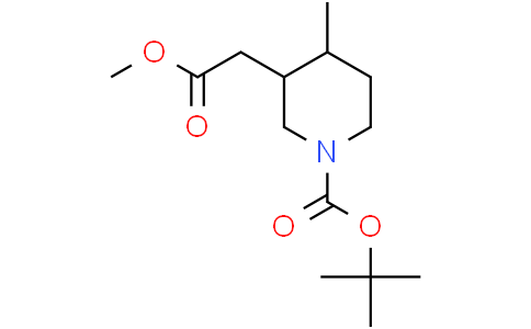 tert-butyl 3-(2-methoxy-2-oxoethyl)-4-methylpiperidine-1-carboxylate