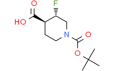 (3S,4R)-1-[(tert-butoxy)carbonyl]-3-fluoropiperidine-4-carboxylic acid