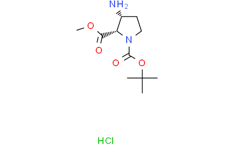 (2S,3R)-1-tert-Butyl 2-methyl 3-aminopyrrolidine-1,2-dicarboxylate hydrochloride