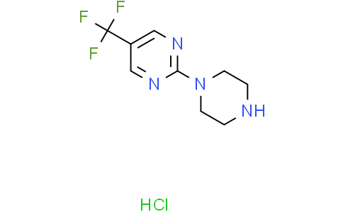 2-piperazin-1-yl-5-(trifluoromethyl)pyrimidine hydrochloride