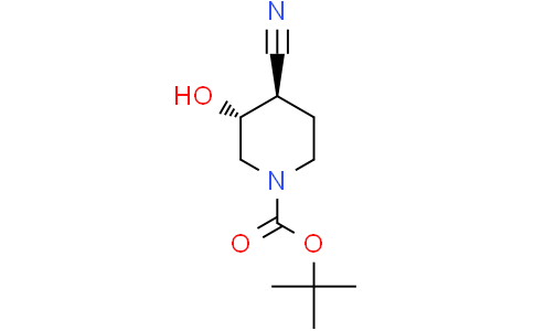 tert-butyl trans-4-cyano-3-hydroxypiperidine-1-carboxylate