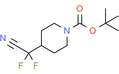 tert-butyl 4-[cyano(difluoro)methyl]piperidine-1-carboxylate