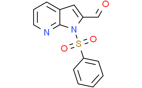 1-(benzenesulfonyl)-1H-pyrrolo[2,3-b]pyridine-2-carbaldehyde