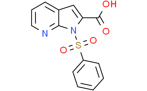 1-(benzenesulfonyl)-1H-pyrrolo[2,3-b]pyridine-2-carboxylic acid