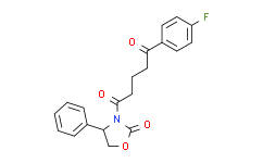 (4S)-3-[5-(4-氟苯基)-1，5-二氧代戊基]-4-苯基-2-恶唑烷酮,98%
