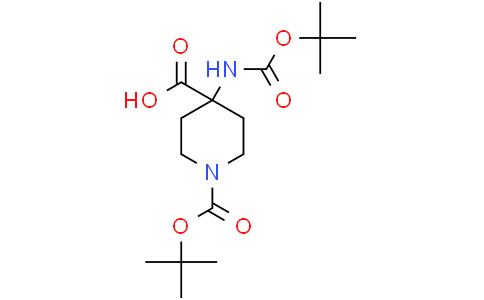 1-[(tert-butoxy)carbonyl]-4-{[(tert-butoxy)carbonyl]amino}piperidine-4-carboxylic acid