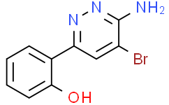 2-(6-amino-5-bromo-pyridazin-3-yl)phenol