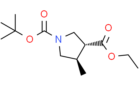 trans-1-tert-butyl 3-ethyl 4-methylpyrrolidine-1,3-dicarboxylate