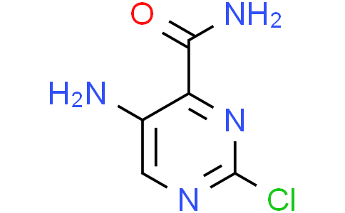 5-amino-2-chloro-pyrimidine-4-carboxamide