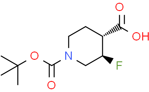 trans-1-[(tert-butoxy)carbonyl]-3-fluoropiperidine-4-carboxylic acid