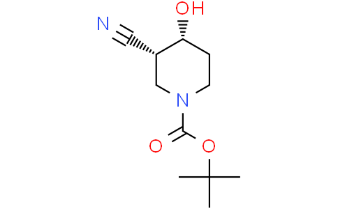 tert-butyl cis-3-cyano-4-hydroxy-piperidine-1-carboxylate
