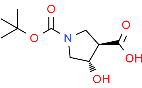 trans-1-[(tert-butoxy)carbonyl]-4-hydroxypyrrolidine-3-carboxylic acid