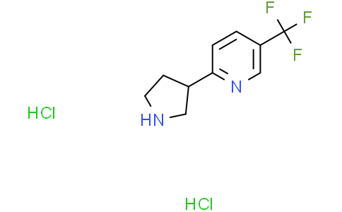 2-pyrrolidin-3-yl-5-(trifluoromethyl)pyridine dihydrochloride