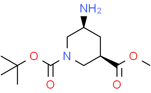 1-tert-Butyl 3-methyl (3R,5S)-rel-5-aminopiperidine-1,3-dicarboxylate
