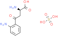 (2R)-2-amino-4-(2-aminophenyl)-4-oxobutanoic acid;sulfuric acid