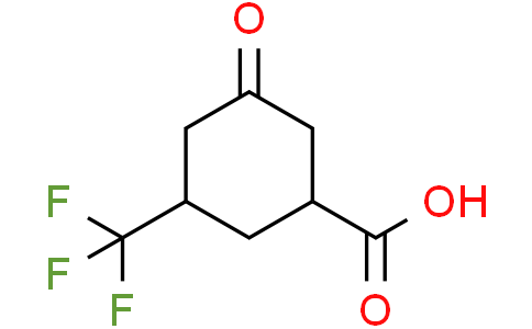 3-oxo-5-(trifluoromethyl)cyclohexane-1-carboxylic acid