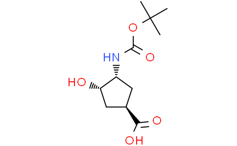 (1R,3R,4S)-3-{[(tert-butoxy)carbonyl]amino}-4-hydroxycyclopentane-1-carboxylic acid