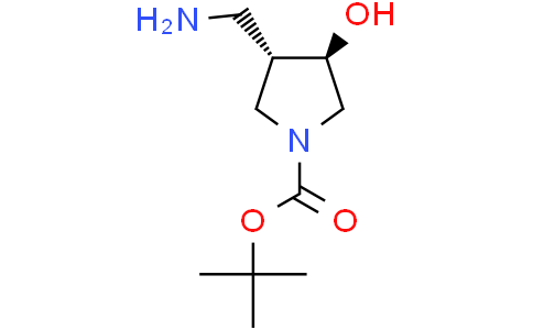 tert-butyl (3S,4R)-3-(aminomethyl)-4-hydroxypyrrolidine-1-carboxylate