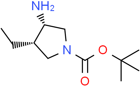 tert-butyl (3S,4S)-3-amino-4-ethyl-pyrrolidine-1-carboxylate