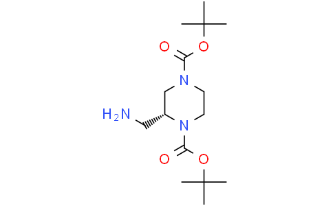 1,4-di-tert-butyl (2R)-2-(aminomethyl)piperazine-1,4-dicarboxylate
