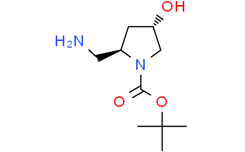 tert-butyl (2R,4S)-2-(aminomethyl)-4-hydroxypyrrolidine-1-carboxylate