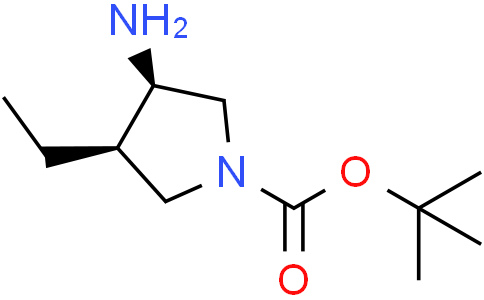 tert-butyl (3R,4R)-3-amino-4-ethyl-pyrrolidine-1-carboxylate
