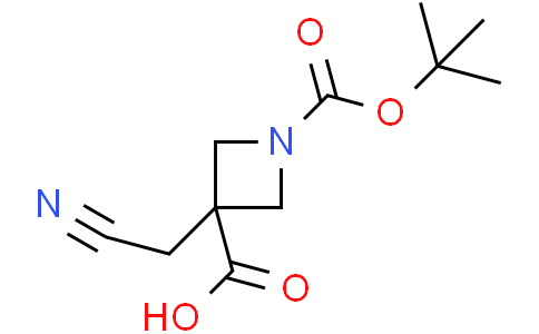 1-tert-butoxycarbonyl-3-(cyanomethyl)azetidine-3-carboxylic acid
