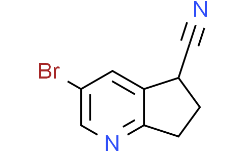3-bromo-6,7-dihydro-5H-cyclopenta[b]pyridine-5-carbonitrile